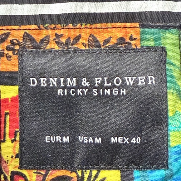 Denim & Flower Ricky Singh Hawaiin Men's Shirt - Picture 4 of 5